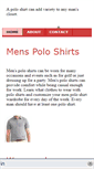 Mobile Screenshot of menspoloshirts.net